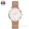 Hannah Martin CH36-W high Quality Women Watch Stainless Steel Mesh Japan Quartz Movement Waterproof Ladies Watch